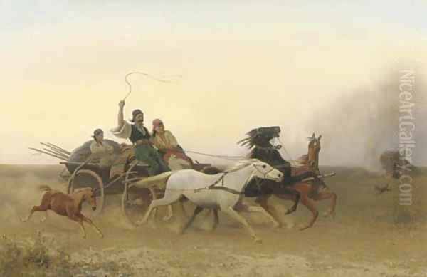 Crossing the pusta in full gallop - view 1