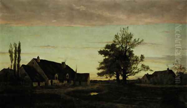 Chaumieres isolee; souvenir de Bourgogne - view 1