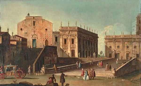 View of Santa Maria in Aracoeli and the Campidoglio, Rome - view 1