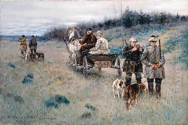 Huntsmen in Summer - view 1