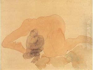 Etude De Nu Feminin Agenouille by Auguste Rodin