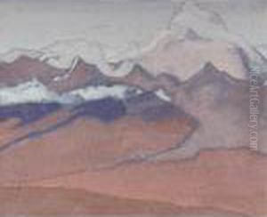 On The Way To Shekar Dzong, 1927-28 by Nicolaj Konstantinov Roerich