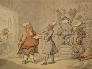 Dr. Syntax In The Library by Thomas Rowlandson