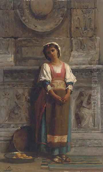 A southern Italian market girl - view 1