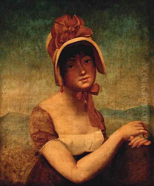 Portrait Of A Young Lady, Bust-Length, Wearing A Bonnet - view 1