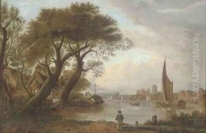 A view along the Medway, Rochester