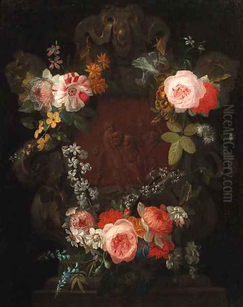 A swag of roses - view 1