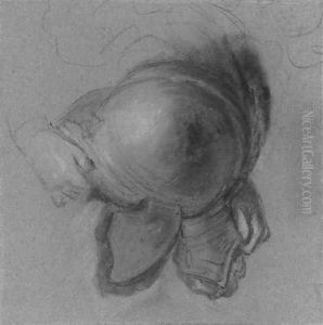 A child's hand grasping a visored helmet by Nicolas Vleughels