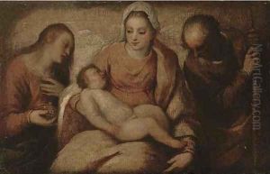 The Holy Family with Saint Mary Magdalene by Tiziano Vecellio (Titian)