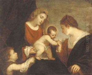 The Mystic Marriage of Saint Catherine 2 by Tiziano Vecellio (Titian)