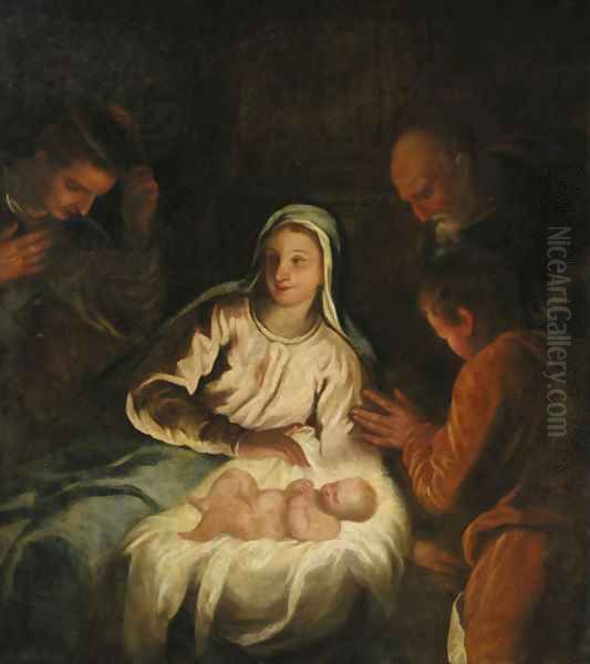 The Adoration of the Shepherds - a fragment - view 1