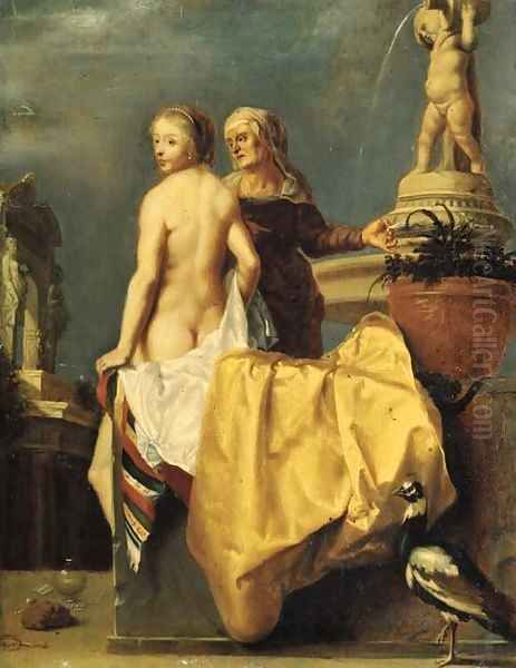 Bathseba receiving David's letter - view 1