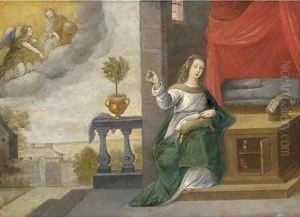 The Annunciation by Simon de Vos