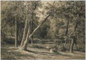 Woodland Pond by Ivan Shishkin