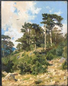 Wooded Landscape by Ivan Shishkin