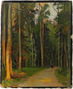 A Study; Path Through The Pine Forest by Ivan Shishkin