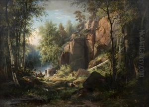 Nakymavalamon Saaresta ("kukko"-nimisesta Paikasta). by Ivan Shishkin