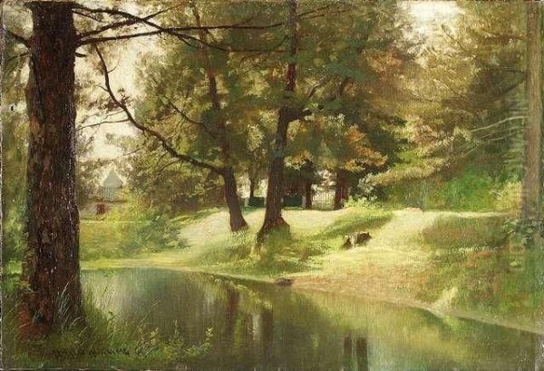 Summery River Landscape. - view 1