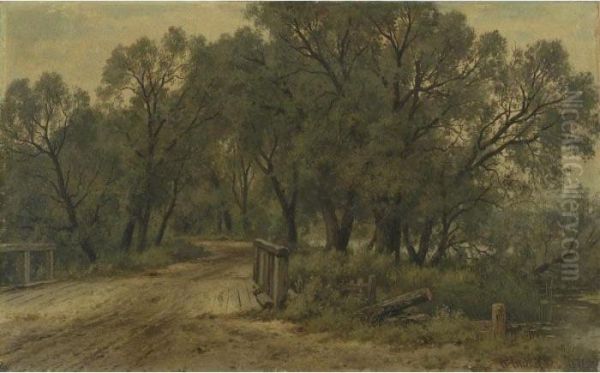 Landscape With Bridge Over A Stream - view 1