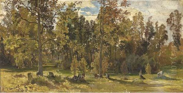 Study Of A Woodland Glade In Summer - view 1
