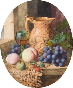 Still Life Of Fruit And Drinking Vessels; Andanother Similar