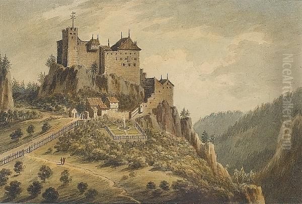 Castle In An Italian Landscape - view 1