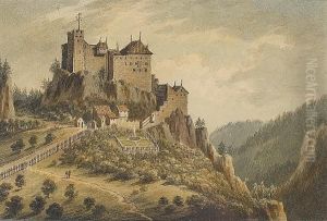 Castle In An Italian Landscape Castle In An Italian Landscape