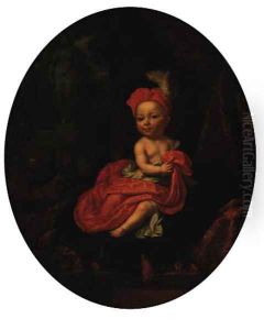 Portrait of a child by Mathaeus Verheyden