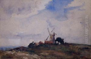 A Windmill Ina Landscape by James Herbert Snell