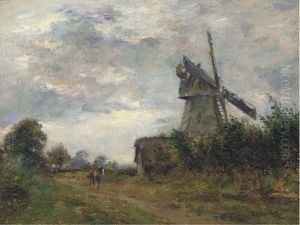 An Essex Windmill by James Herbert Snell