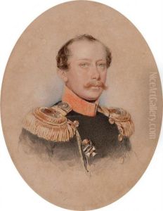 Portrait Of A Lieutenant Colonel Of The Cavalry