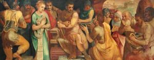 The Continence of Scipio by Frans Floris