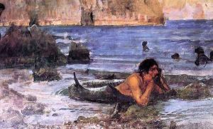The Merman 1892 by John William Waterhouse