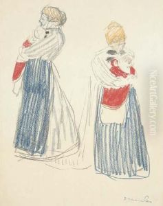 Maternite (recto Et Verso) by Theophile Alexandre Steinlen