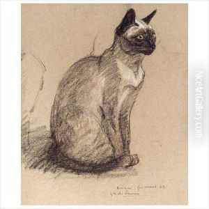 Etude De Chat by Theophile Alexandre Steinlen