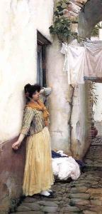 Resting 1885 by John William Waterhouse