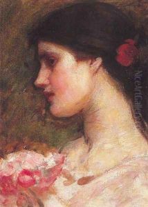 Camellias 1910 by John William Waterhouse