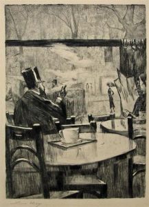 Im Cafe by Lesser Ury