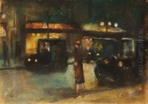 Boulevards A Berlin La Nuit by Lesser Ury