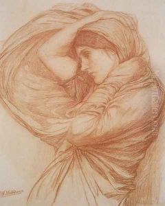 Boreas study 1904 by John William Waterhouse