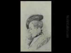 Portrait Einer Jungen Frau Mit Hut by Lesser Ury