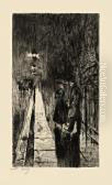 "nachtliche Begegnung In Der Tiergartenstrasse". 1919 - view 1