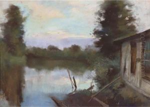 Landschaft Am See by Lesser Ury