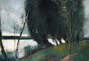 Weiden Am See (willows By The Lake) by Lesser Ury