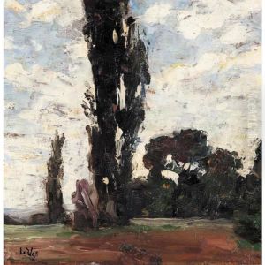 Poplars by Lesser Ury