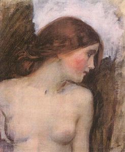 Study for the Head of Echo 1903 by John William Waterhouse