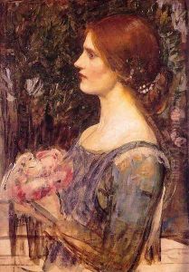 The Bouquet 1908 by John William Waterhouse