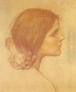 Head of a Girl by John William Waterhouse