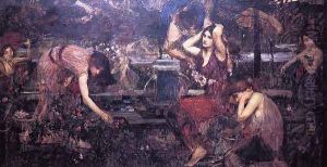Sketch for 'Flora and the Zephyrs' by John William Waterhouse