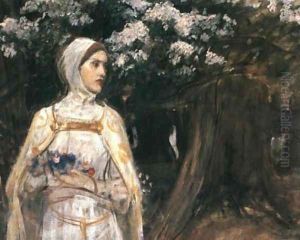 Beatrice study 1915 by John William Waterhouse